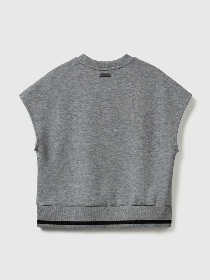 SLEEVELESS SWEATER Women image number 6